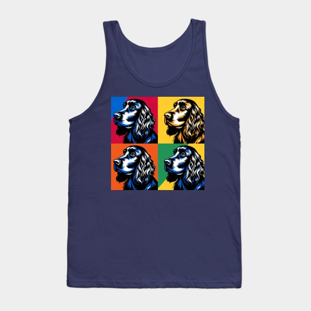 Field Spaniel Pop Art - Dog Lovers Tank Top by PawPopArt